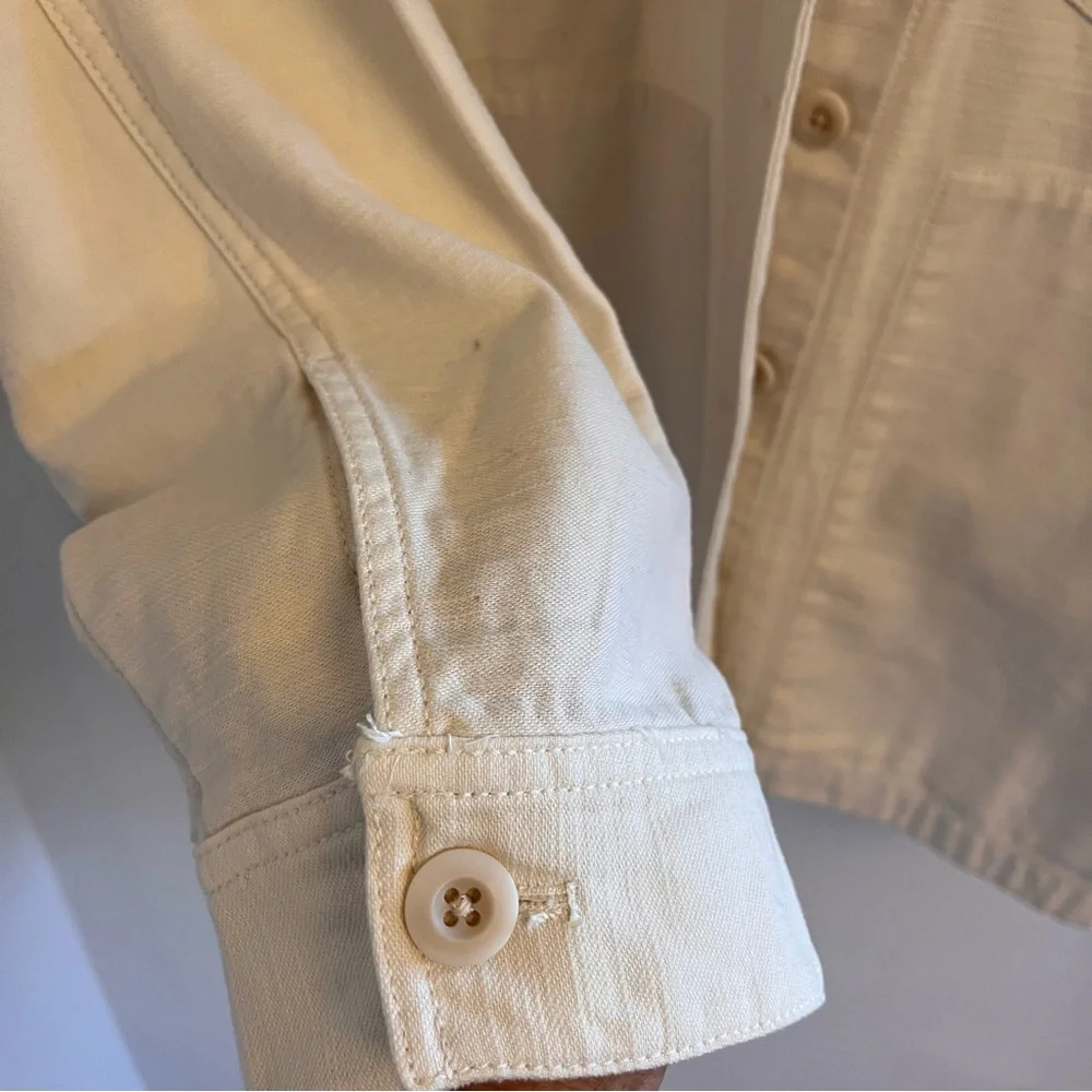 Madewell Ecru Drakefield Shirt-Jacket NWT sz M